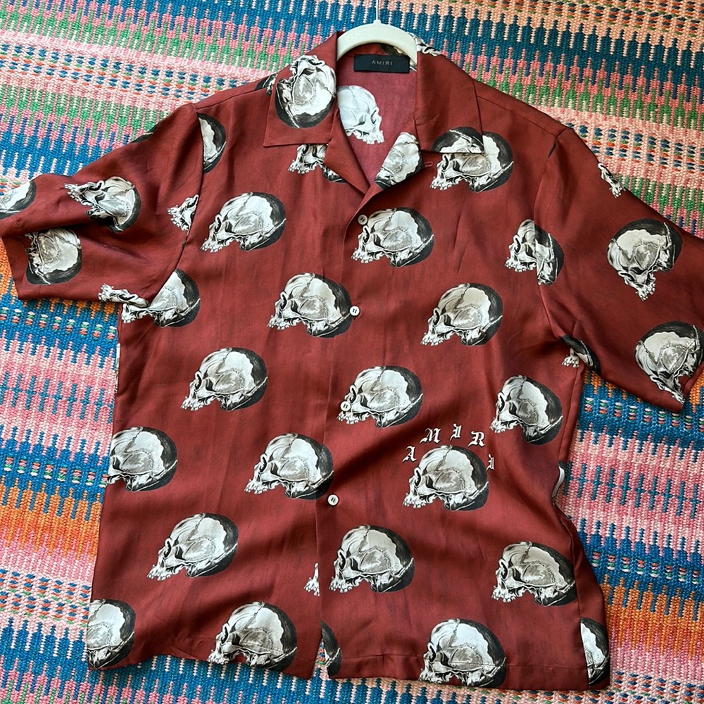 Wes Lang Amiri Silk Mens Top